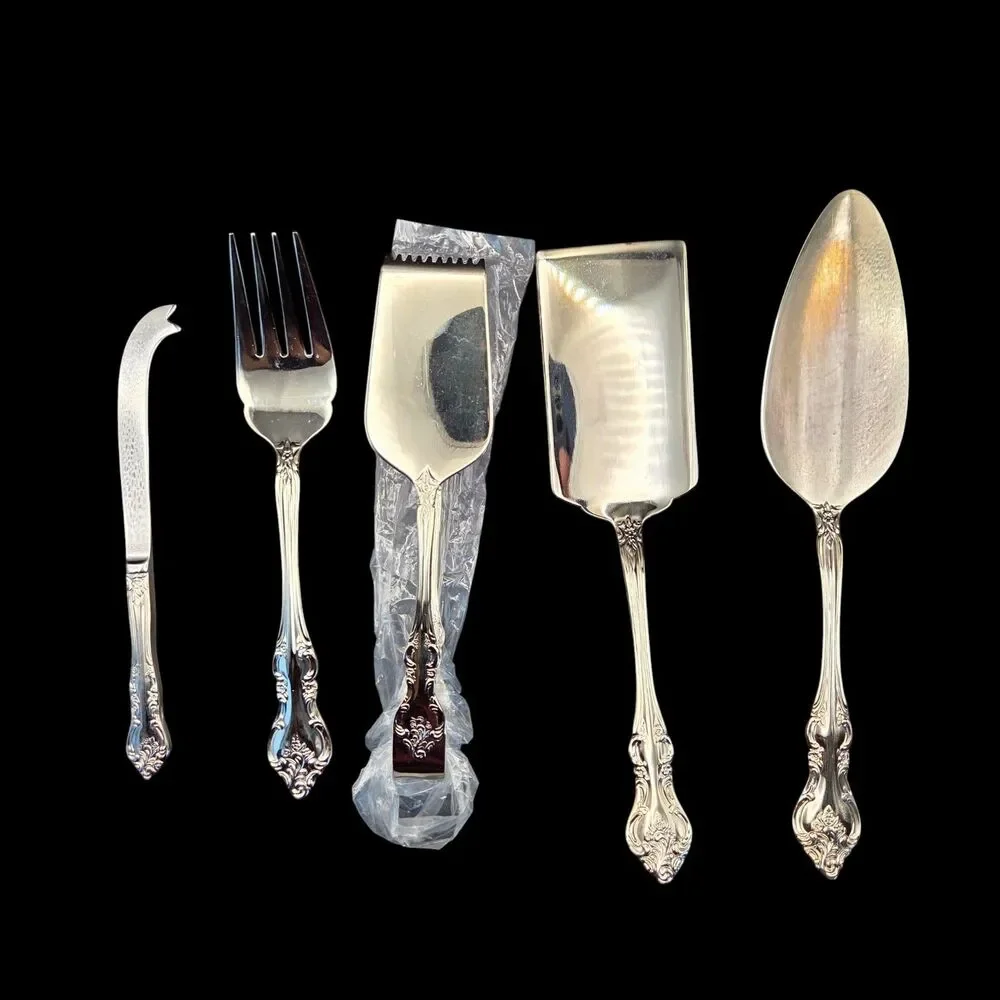 Wallace RSVP Orleans 52-Piece New Stainless Flatware Silverware Set Vintage